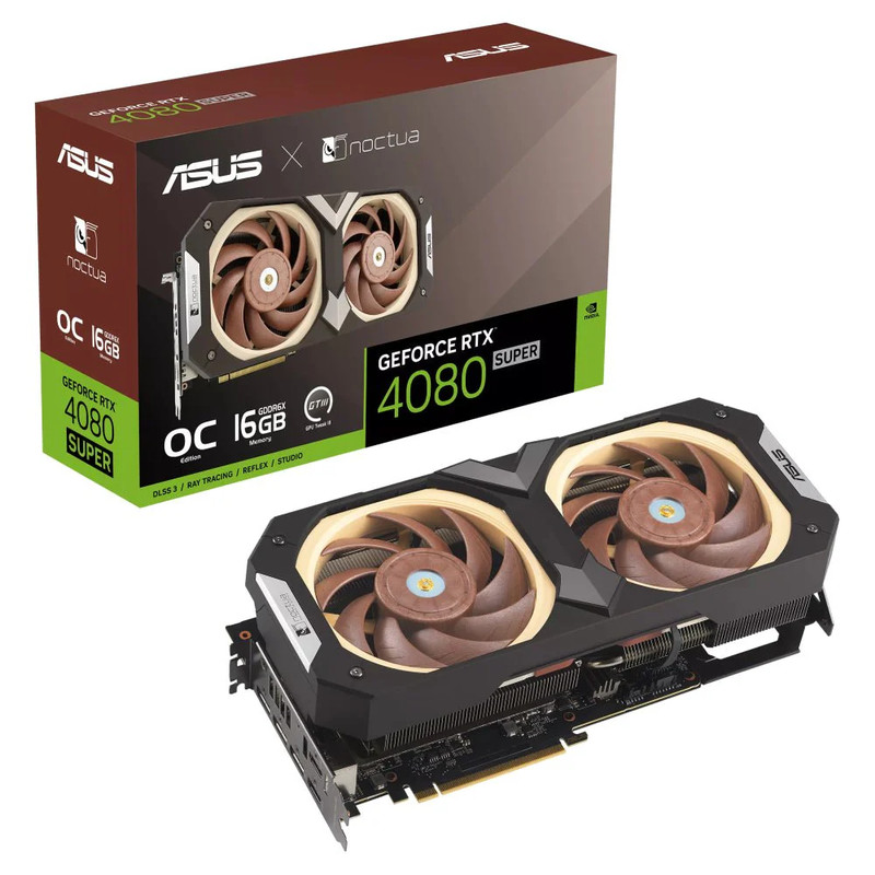 Asus GeForce RTX 4080 SUPER 16GB GDDR6X Noctua OC Edition Gaming Graphics Card - كرت شاشة